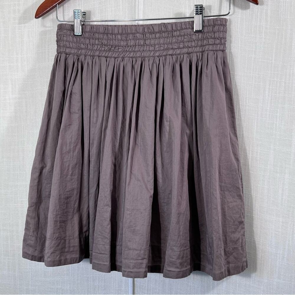 Banana Republic 1915 A-line Cotton Lined Mini Skirt Taupe Sz Petite XS - Picture 10 of 12